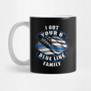 I Got You 6 Blue Line Family Mug